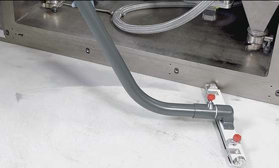 Aspirazione polvere non conduttive