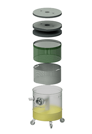 bain d'huile neutralisant pour poussieres explosives