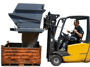 Scarico localizzato del materiale