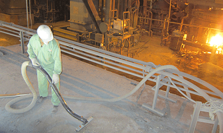 Pulizia in fonderia