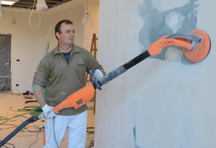 aspiratore levigatrice muro